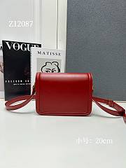 YSL Small Solferino Red Leather Crossbody Bag 20cm - 5