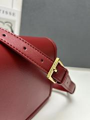 YSL Small Solferino Red Leather Crossbody Bag 20cm - 3