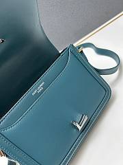 YSL Small Solferino Blue Leather Crossbody Bag 20cm - 5