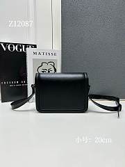 YSL Small Solferino Black Leather Crossbody Bag 20cm - 4