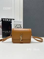 YSL Small Solferino Caramel Leather Crossbody Bag 20cm - 1