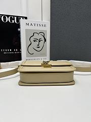 YSL Small Solferino Beige Leather Crossbody Bag 20cm - 5