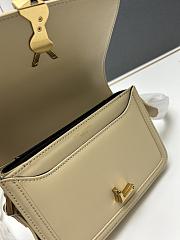 YSL Small Solferino Beige Leather Crossbody Bag 20cm - 2