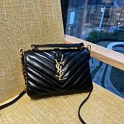 YSL College Mini Black Chain Bag - 20x14x4.5cm - 1