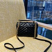 YSL College Mini Black Chain Bag - 20x14x4.5cm - 3