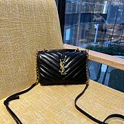 YSL College Mini Black Chain Bag - 20x14x4.5cm - 4