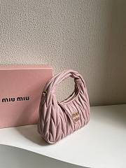 Miumiu Small Powder Pink Wander Matelassé Bag - 20x17x6cm - 4