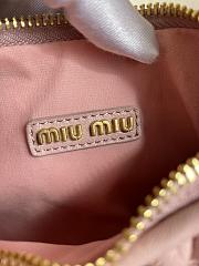 Miumiu Small Powder Pink Wander Matelassé Bag - 20x17x6cm - 3