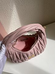 Miumiu Small Powder Pink Wander Matelassé Bag - 20x17x6cm - 2