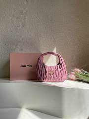 Miumiu Small Pink Wander Matelassé Bag - 20x17x6cm - 5