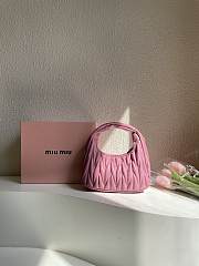 Miumiu Small Pink Wander Matelassé Bag - 20x17x6cm - 2