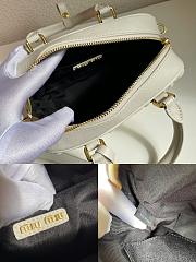 Miumiu White Matelassé Leather Small Bag 20cm - 2