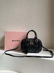 Miumiu Black Matelassé Leather Small Bag 20cm - 1