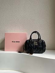 Miumiu Black Matelassé Leather Small Bag 20cm - 4