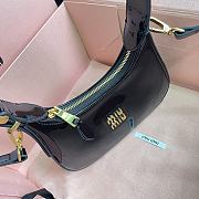 Miumiu Black Patent Leather Hobo Bag - 20x17x6cm - 2