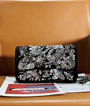 Chanel Black Sequins Bag  - 25.5x15.5x6.5cm - 1