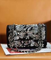 Chanel Black Sequins Bag  - 25.5x15.5x6.5cm - 5