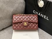 Chanel Flap Bag Brown Lambskin Leather 23cm - 1