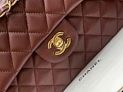 Chanel Flap Bag Brown Lambskin Leather 23cm - 4