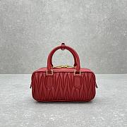 Miumiu Matelassè Nappa In Hot Red - 23x12x8cm - 3