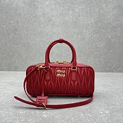 Miumiu Long Matelassè Nappa In Hot Red - 23x12x8cm - 1