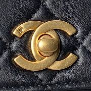 Chanel Vintage Black n Gold Double CC Turn Lock Bag - 23x16cm - 5