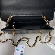 Chanel Vintage Black n Gold Double CC Turn Lock Bag - 23x16cm - 3