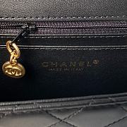 Chanel Vintage Black n Gold Double CC Turn Lock Bag - 23x16cm - 2