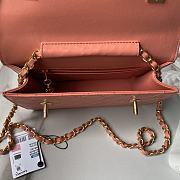 Chanel Vintage Pink n Gold Double CC Turn Lock Bag - 23x16cm - 3