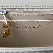 Chanel Vintage White n Gold Double CC Turn Lock Bag - 23x16cm - 2