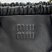 Miumiu Nappa Black Leather Hand Bag - 44x16x10.5cm - 5