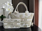 Dior Hat Basket Bag White And Gold - 35x20.5x11cm - 1