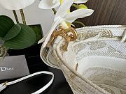 Dior Hat Basket Bag White And Gold - 35x20.5x11cm - 5