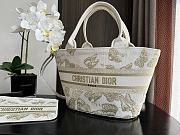 Dior Hat Basket Bag White And Gold - 35x20.5x11cm - 3