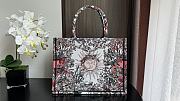 Dior Canvas Butterfly Print Book Tote Multicolor - 36x18x28cm - 2