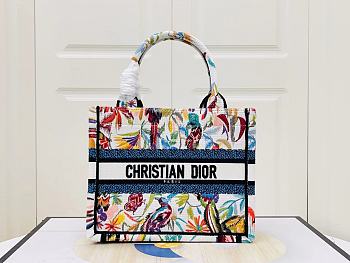 Dior Small Tote Toile de Jouy Fantastica Embroidery - 26.5x21x14cm