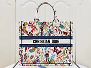 Dior Large Tote Toile de Jouy Fantastica Embroidery - 42x35x18cm - 1