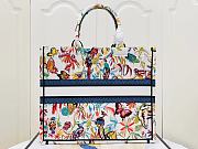 Dior Large Tote Toile de Jouy Fantastica Embroidery - 42x35x18cm - 2