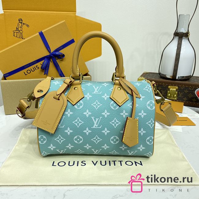 Louis Vuitton M24430 Speedy Bandoulière Light Blue Bag - 25x15x15cm - 1