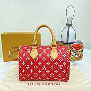 Louis Vuitton M24425 Speedy Bandoulière Red Bag - 25x15x15cm - 5