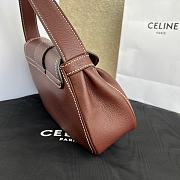 Celine Polly Bag Calfskin Brown Leather - 33x19x9cm - 5