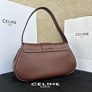 Celine Polly Bag Calfskin Brown Leather - 33x19x9cm - 4