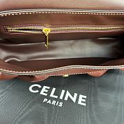 Celine Polly Bag Calfskin Brown Leather - 33x19x9cm - 3