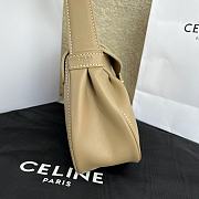 Celine Polly Bag Calfskin Beige Leather - 33x19x9cm - 5