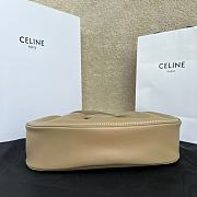 Celine Polly Bag Calfskin Beige Leather - 33x19x9cm - 4