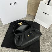 Celine Polly Bag Calfskin Black Leather - 33x19x9cm - 5