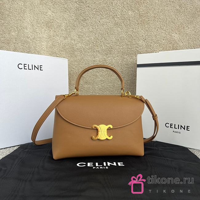 Celine Nino Bag In Brown Supple Calfskin - 25x17.5x10cm - 1