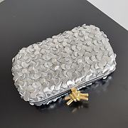 Bottega Veneta Silver Knot Minaudiere Silver - 20.5x6x12.5cm - 5