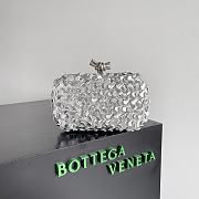 Bottega Veneta Full Silver Knot Minaudiere - 20.5x6x12.5cm - 1