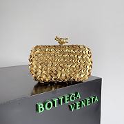 Bottega Veneta Full Gold Knot Minaudiere - 20.5x6x12.5cm - 1